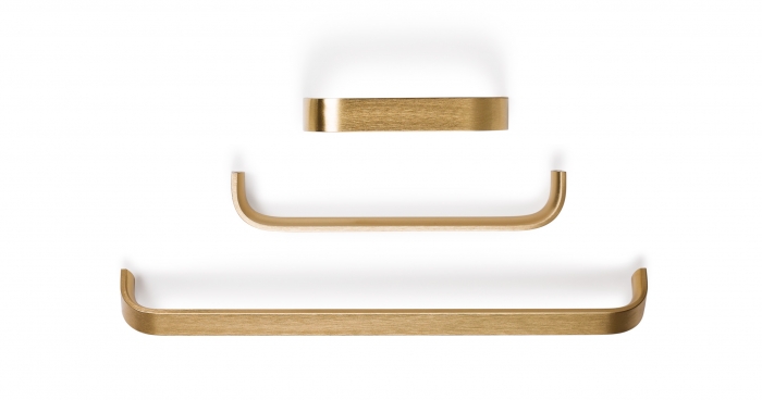 Maner pentru mobilier Sense Mini, finisaj alama shadow periata, L:103 mm [2]