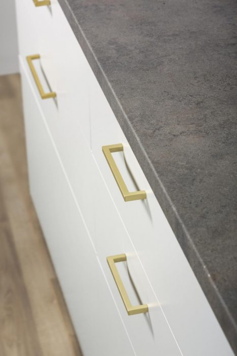 Maner pentru mobilier U, alama periata, L: 200,5 mm [2]