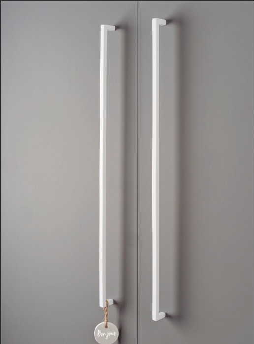 Maner pentru mobilier U, alb mat, L:136,5 mm [5]