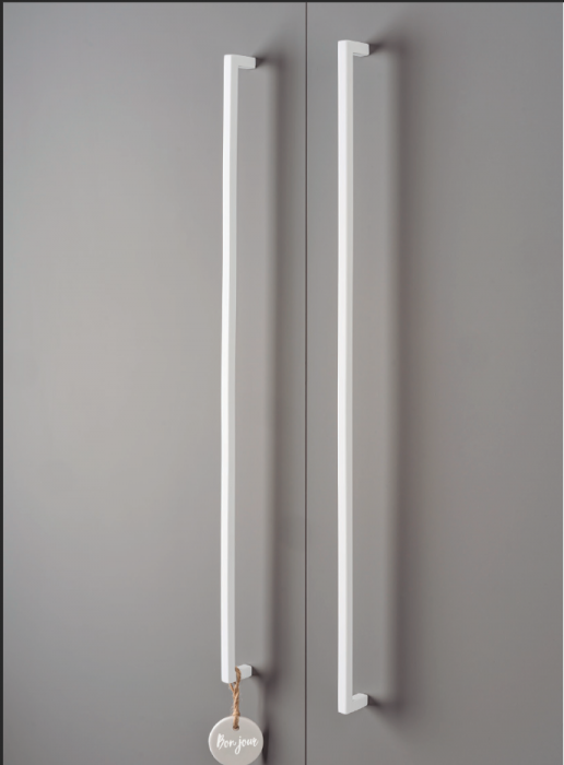 Maner pentru mobilier U, alb mat, L:200,5 mm [5]