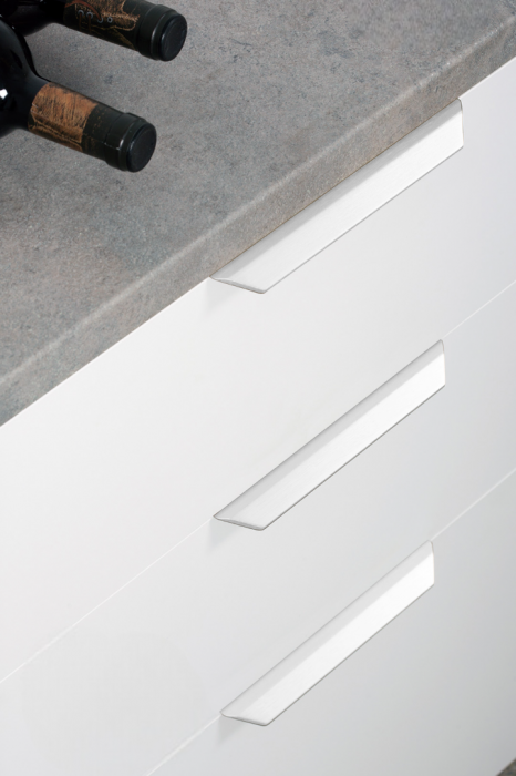 Maner pentru mobilier Vann, finisaj alb mat, L:350 mm [4]