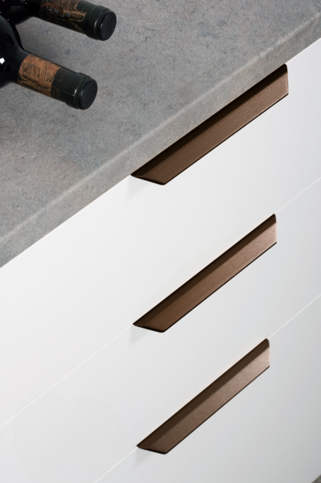 Maner pentru mobilier Vann, finisaj bronz periat, L:350 mm [4]