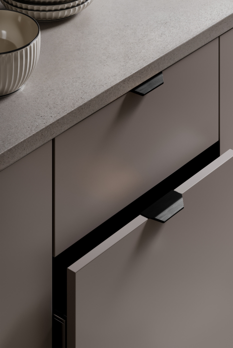 Maner pentru mobilier Vann, finisaj negru titan, L:100 mm [4]
