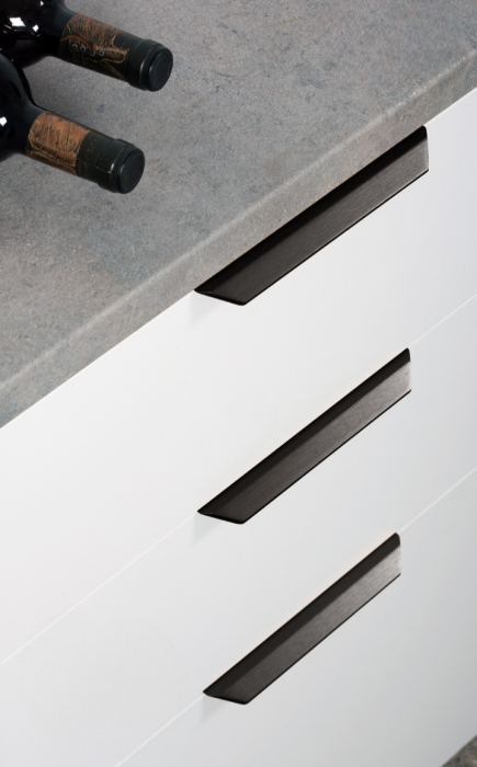 Maner pentru mobilier Vann, finisaj negru titan, L:350 mm [4]
