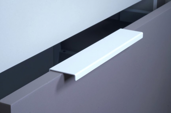 Maner pentru mobilier Way, finisaj alb mat, L:800 mm [4]