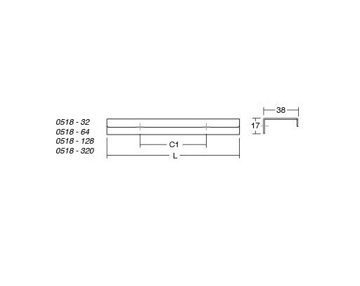 Maner pentru mobilier Way, finisaj otel inoxidabil, L:50 mm [2]