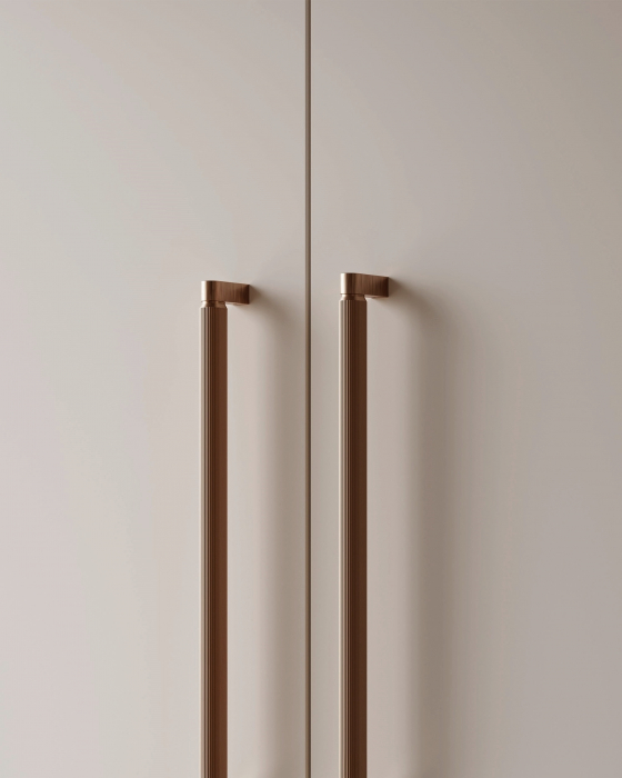 Maner spatial single Brooklyn Big, finisaj bronz periat, L:1074 mm [3]