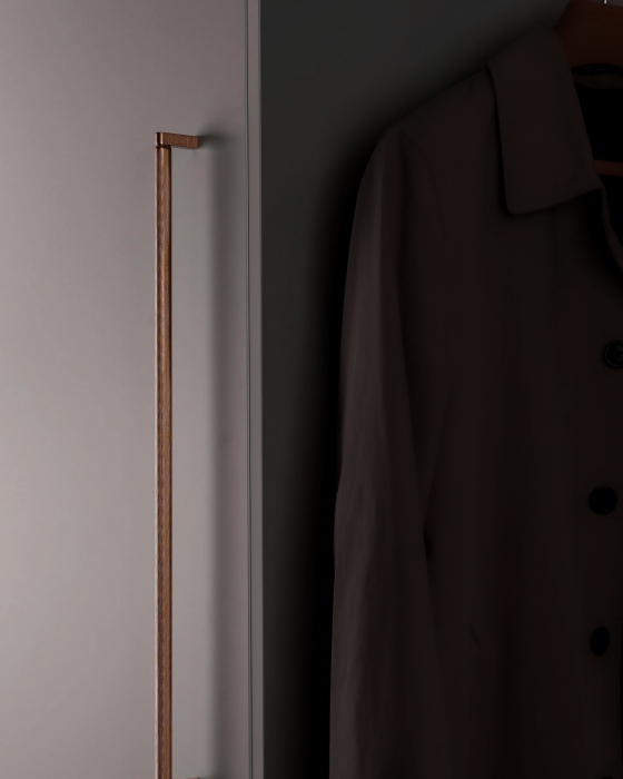 Maner spatial single Brooklyn Big, finisaj bronz periat, L:1074 mm [4]
