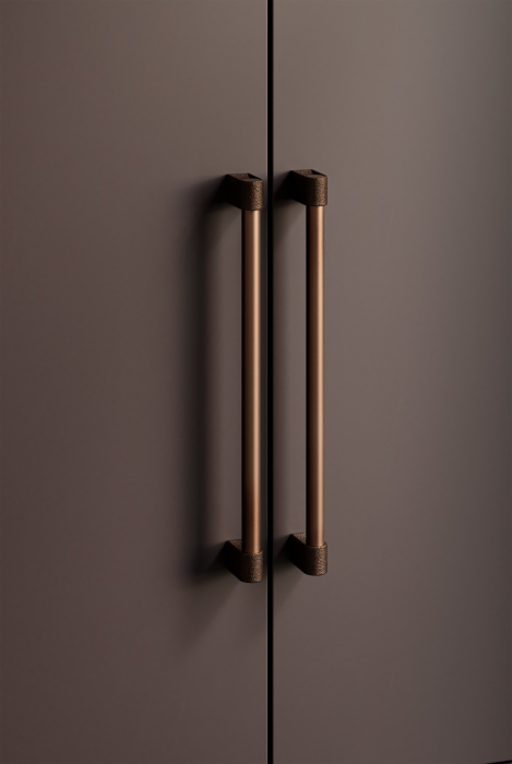 Maner spatial single Casey Big, finisaj maro metalic texturat / bronz mat, L:448 mm [4]