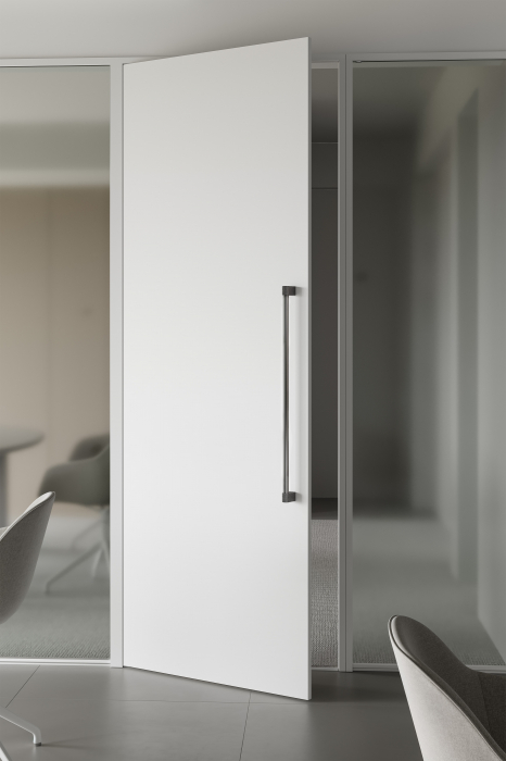 Maner spatial single Casey Big, finisaj negru lava texturat / negru titan lustruit, L:768 mm [3]
