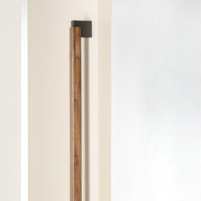 Maner spatial single Duo Big, finisaj gri lava / nuc, L:536 mm [4]