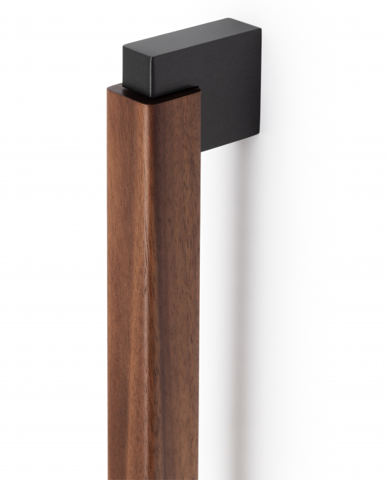 Maner spatial single Duo Big, finisaj gri lava / nuc, L:536 mm [2]