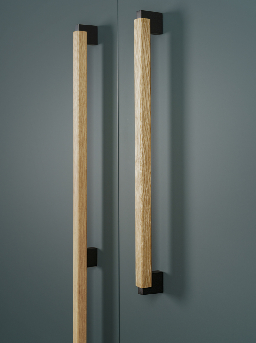 Maner spatial single Duo Big, finisaj gri lava / stejar, L:536 mm [4]
