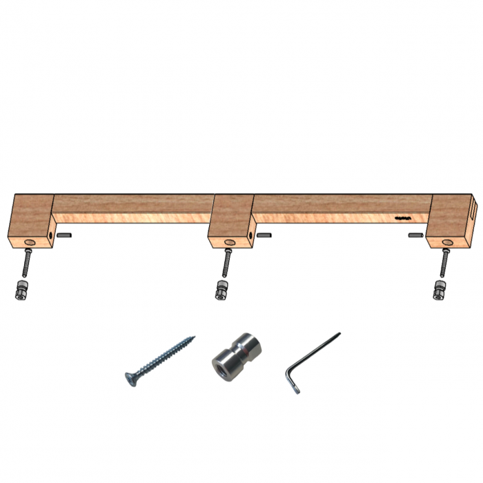 Maner spatial single Hako Big, finisaj stejar, L:1005 mm [8]