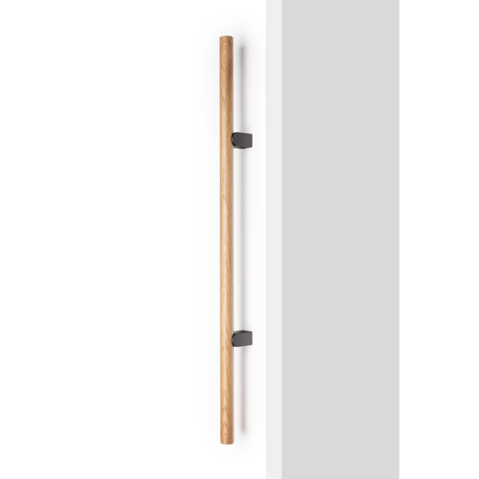 Maner spatial single Kumo Wood Big One, finisaj stejar / negru titan, L:1596 mm [3]