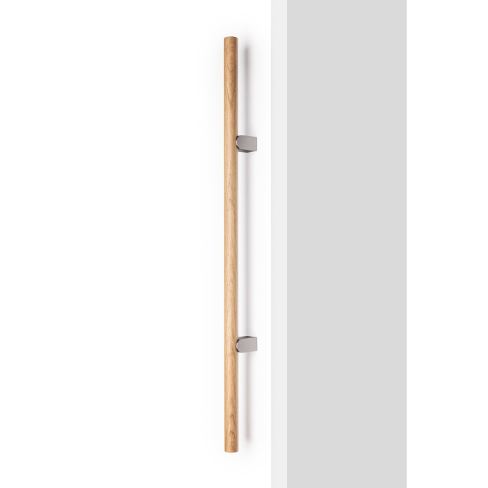 Maner spatial single Kumo Wood Big One, finisaj stejar / otel inoxidabil, L:1596 mm [2]