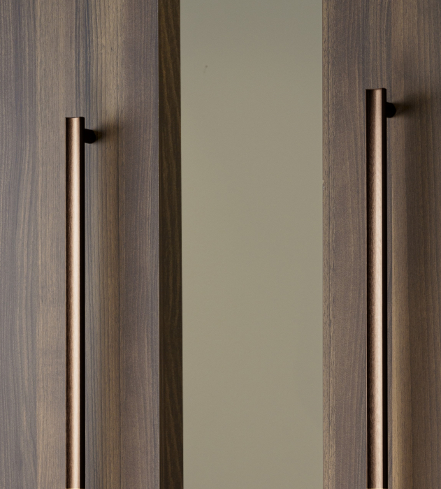 Maner spatial single Moon, finisaj bronz periat, L:1096 mm [5]