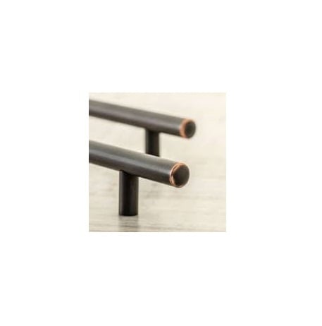 Maner vintage cilindric pentru mobilier RELING, finisaj cupru antichizat GT, L:272 mm [2]