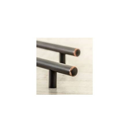 Maner vintage cilindric pentru mobilier RELING, finisaj cupru antichizat GT, L:400 mm [2]