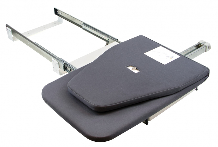 Masa de calcat 8080020, extractibila cu rotire la 180º, pliabila, incorporabila in dulap de 450 mm, finisaj gri [6]