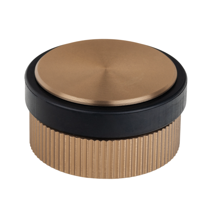 Opritor pentru usa Brooklyn, finisaj alama cava periata, 62x33 mm [1]