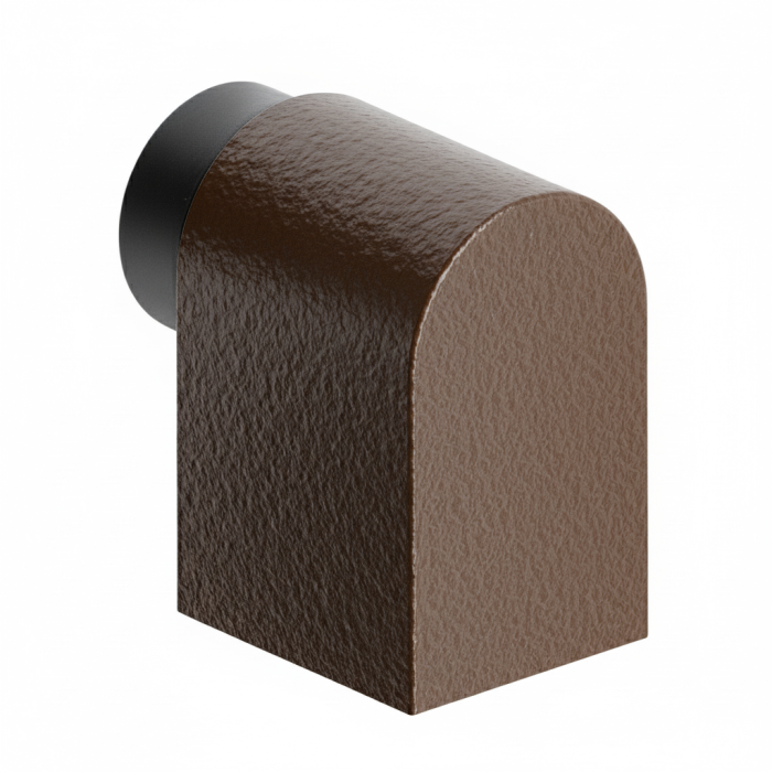 Opritor pentru usa Casey, finisaj maro metalic texturat/negru mat, 47x30 mm [2]