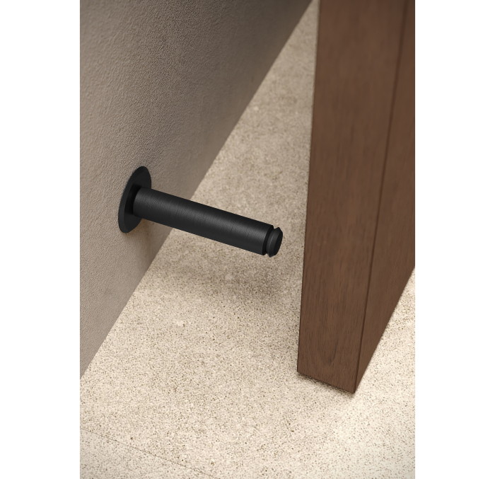 Opritor pentru usa Fase Wall, finisaj negru periat, 101x20 mm [3]