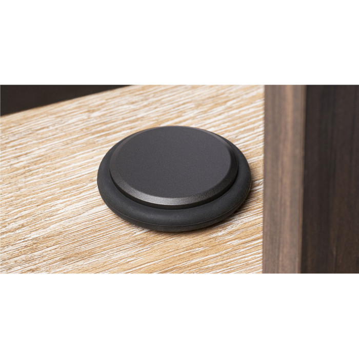 Opritor ușă Low Viefe, montaj pe podea, gri lava, D: 68 mm [3]