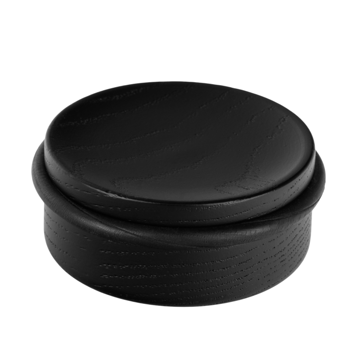 Opritor pentru usa Luv Wood, finisaj negru mat lacuit, 71x30 mm [1]