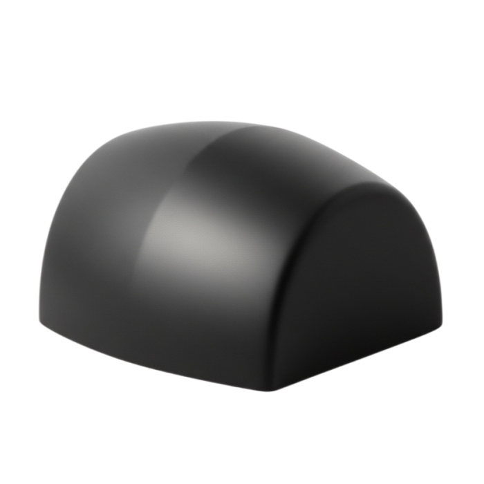 Opritor pentru usa Oval, finisaj negru mat CB, 41X40X25 mm [1]