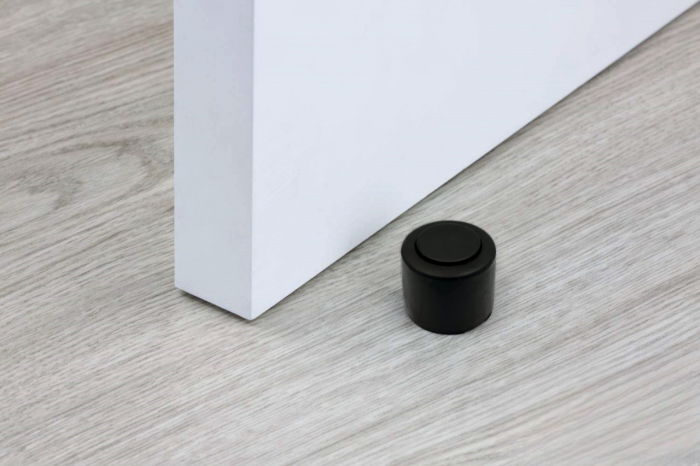 Opritor pentru usa Round, finisaj negru mat CB, Ø: 40 mm [4]
