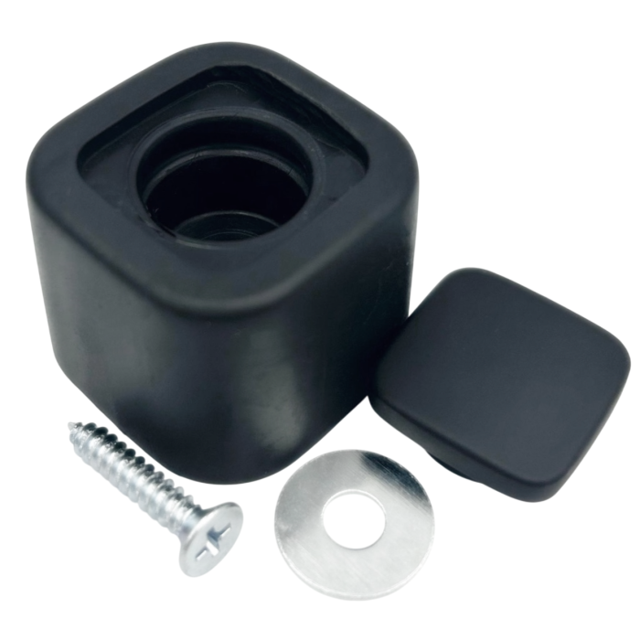 Opritor pentru usa Square, finisaj negru mat CB, 40X40 mm [2]