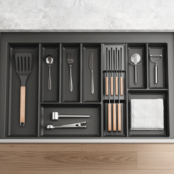 Organizator de cutite, gri grafit, pentru suportul de tacamuri Max [2]