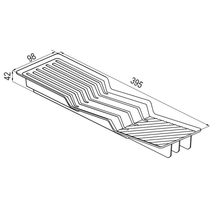 Organizator de cutite, gri grafit, pentru suportul de tacamuri Max [3]