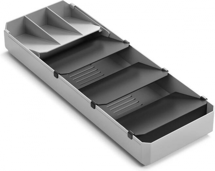 Organizator pentru tacamuri ajustabil pe adancime Uni-Fit, gri, 39/49x15x6 cm [2]