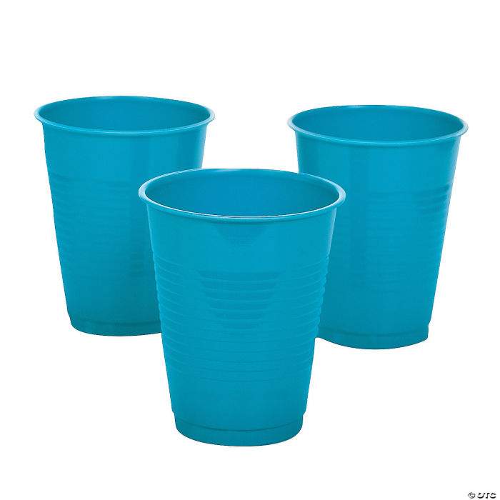 Pahare de unica folosinta, 200 ml, albastru marin, set 100 bucati [2]