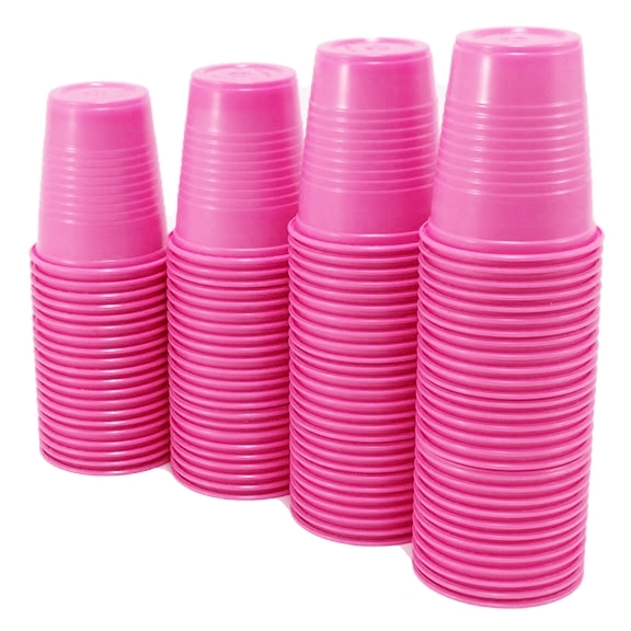 Pahare de unica folosinta, 200 ml, fucsia, set 100 bucati [3]