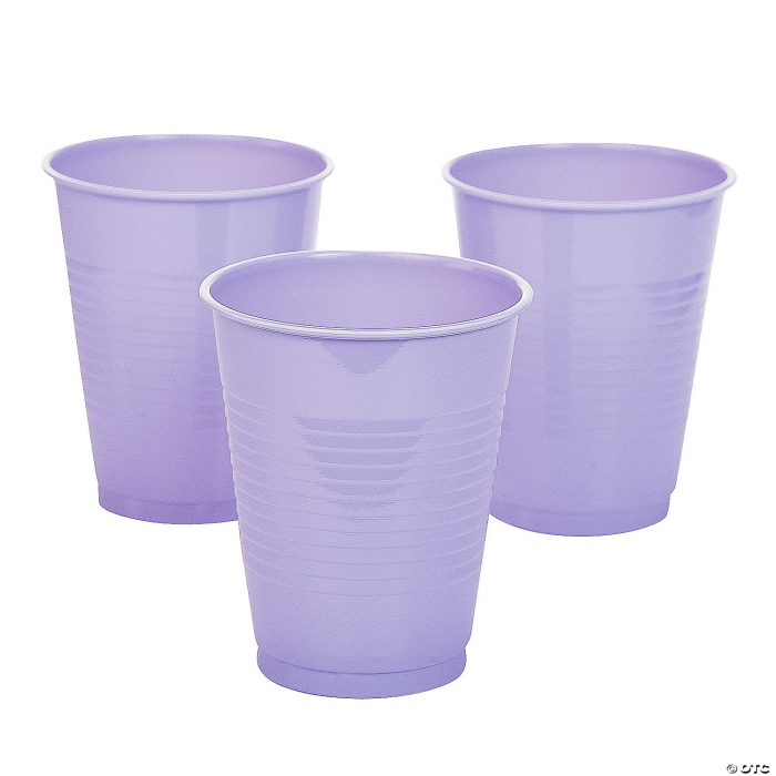 Pahare de unica folosinta, 200 ml, mov, set 100 bucati [2]