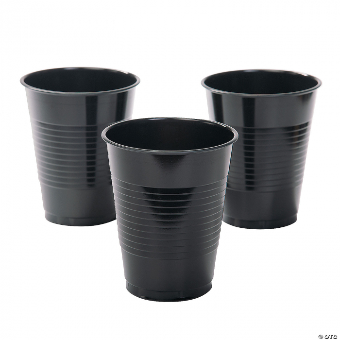 Pahare de unica folosinta, 200 ml, negru, set 100 bucati [2]