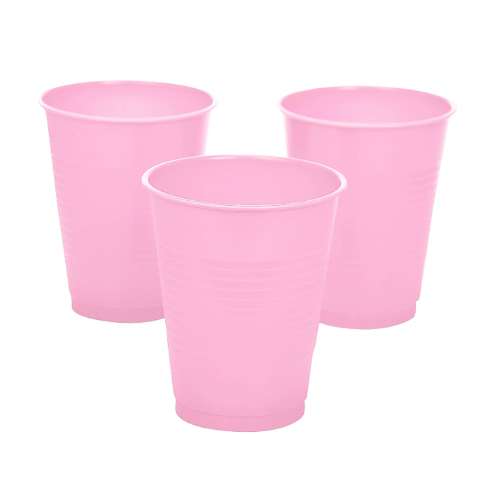 Pahare de unica folosinta, 200 ml, roz, set 100 bucati [2]