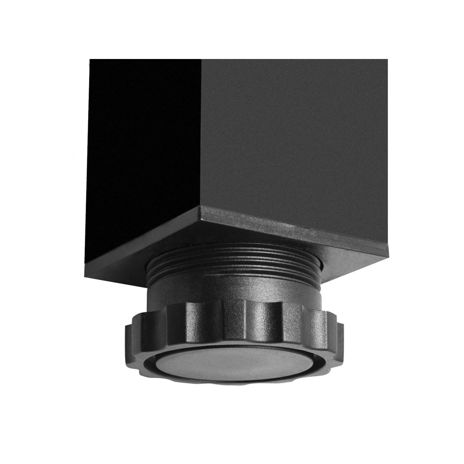 Picior pentru masă GTV reglabil, profil pătrat, aluminiu, negru, H: 710 mm [3]
