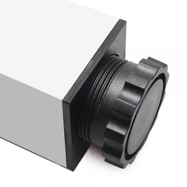 Picior cu profil patrat 60x60 mm, finisaj aluminiu, pentru masa, H:710 mm [2]