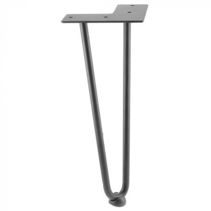 Picior de masa Arto Ø12 mm, finisaj negru mat, H:304 mm, set 4 bucati [2]