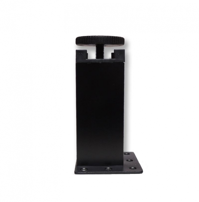 Picior metalic pentru mobilier H:100 mm, finisaj negru, profil patrat 40x40 mm fara masca, AN1 [3]