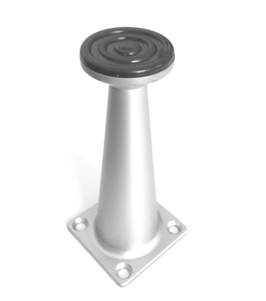 Picior metalic Ayak pentru mobilier H:100 mm, finisaj aluminiu [2]