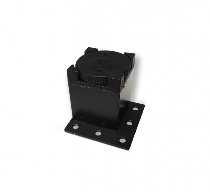 Picior metalic pentru mobilier H:50 mm, finisaj negru, profil patrat 40x40 mm fara masca, AN1 [3]