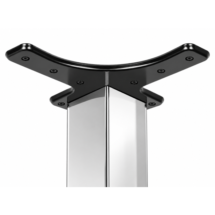 Picior pentru masă cu profil pătrat 50x50 mm, finisaj crom lucios, H:710 [2]