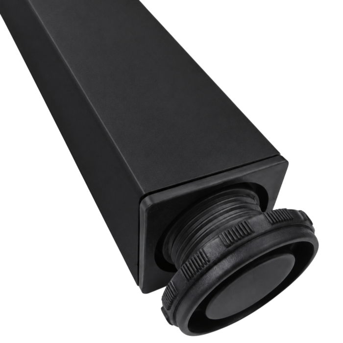 Picior pentru masă cu profil pătrat 50x50 mm, finisaj negru mat, H:710 [4]