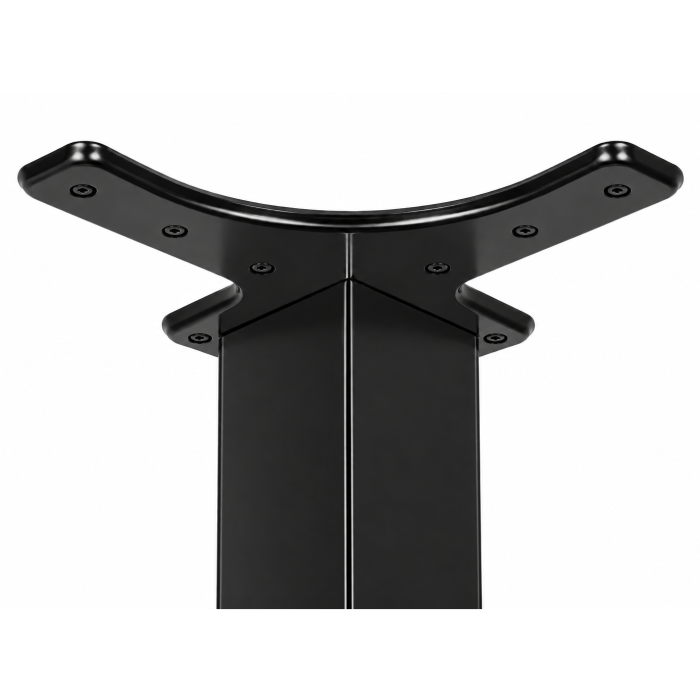 Picior pentru masă cu profil pătrat 50x50 mm, finisaj negru mat, H:710, set 4 bucăți [2]