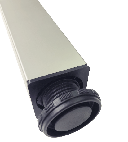 Picior pentru masa cu profil patrat 50x50 mm, finisaj nichel satinat, H:710, set 4 bucati [5]